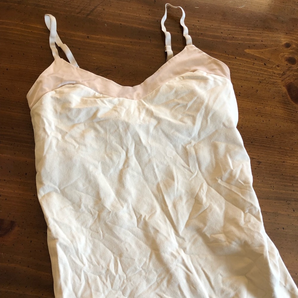 Tan/gold Athleta shelf-bra cami